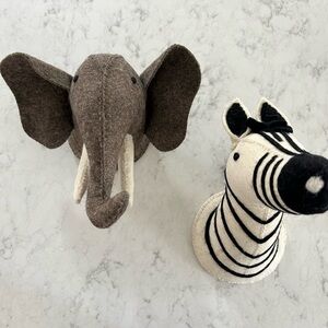 NWT Mudpie Zebra Nursery/ Kids room mount